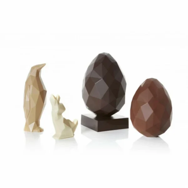 Moule Chocolat Pingouin Origami 18 cm (x2) Barry 4