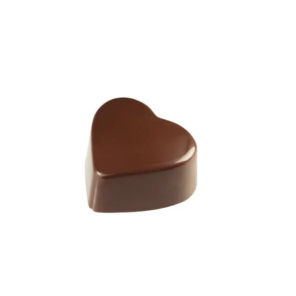 Moule Chocolat Polycarbonate Praline Cœur 2,5 x 2,8 x H 1,6 cm (x24) Pavoni 1