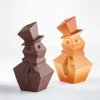 Moule Chocolat Snowman 12,5 x 12,1 x H 20 cm (x2) Pavoni 8