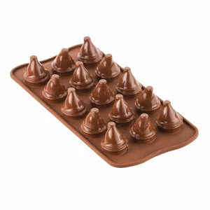 Moule Silicone à Chocolat Mr & Mrs Brown Silikomart Professional 7